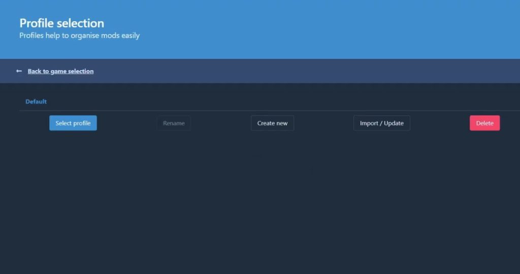 create a profile